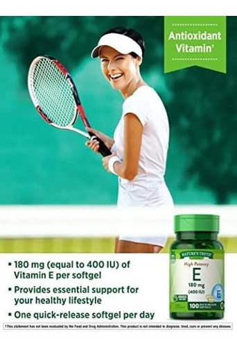 Vitamina E Nature S Truth 400ui 100 Cápsulas - Imagem 3