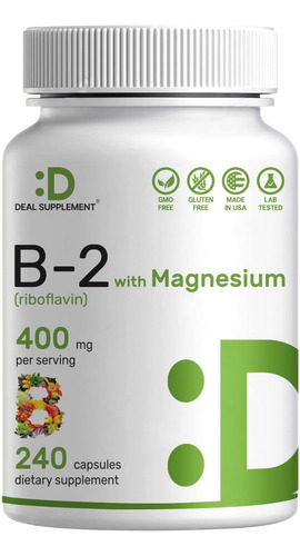 Eagleshine Vitaminas Vitamina B2 400mg (riboflavina) | Com G