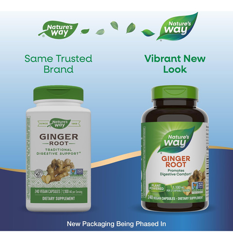 Raiz De Gengibre Natures Way, Promove Conforto Digestivo *, - Imagem 2