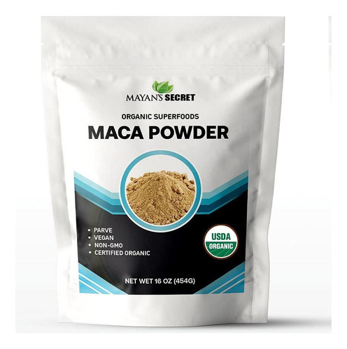 Maca Em Pó Orgânica - Superalimento De Grau Premium (cru) Su