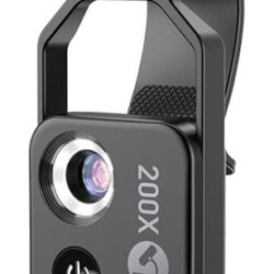 Acessório De Microscópio De Telefone Celular 200x Com Lente,
