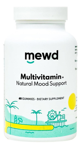 Goma Multivitamínica Diária Para Adultos Mewd Que Inclui L-t