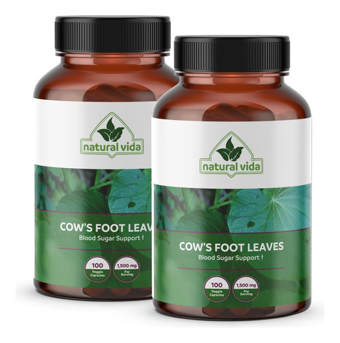 Pata De Vaca - Folhas De Pé De Vaca - 100 Cápsulas Vegetais - Imagem 2
