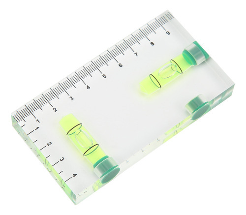 Nível De Bolha Horizontal Totalmente Transparente Bidimensio - Imagem 2