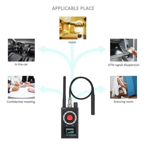 Detector Gps Signal Camera Spy Finder Jammer Com Plugue - Imagem 4