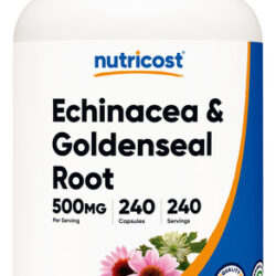 Suplemento Nutricost Echinacea & Goldenseal Root 500 Mg 240
