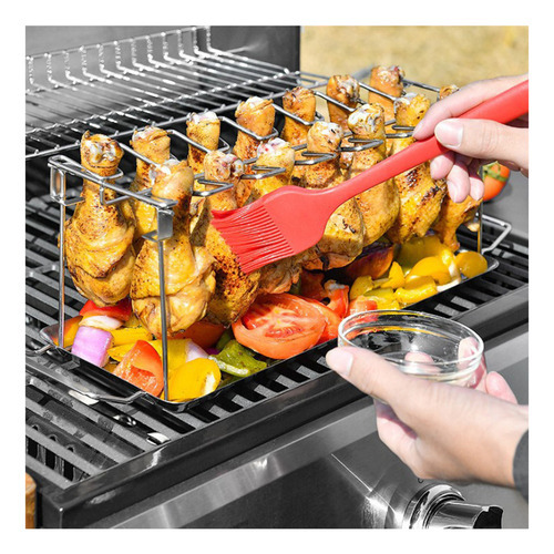 Suporte Para Coxas De Frango Assado À Prova De Ferrugem - Imagem 4