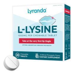 1000 Mg De Comprimidos De Lisina Mastigável Para Tratar Feri