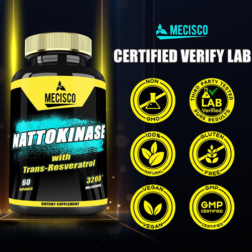 Suplemento Mecisco Nattokinase 4000 Fu 200mg Com Trans-resve - Imagem 6