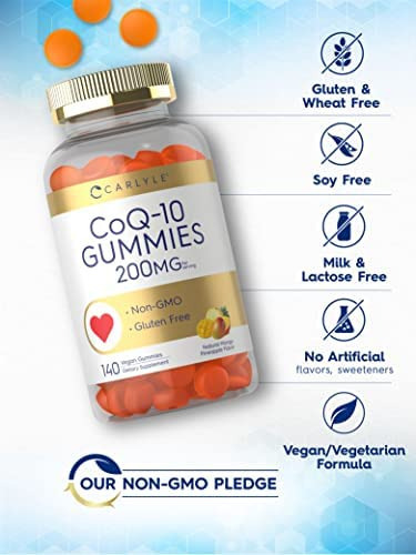Gomas Carlyle Coq10 200 Mg | 140 Contagem | Sabor Manga Nat - Imagem 4