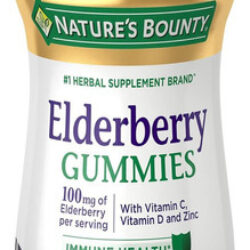 Gomas De Sabugueiro Natures Bounty, Suporte Imunológico, Con