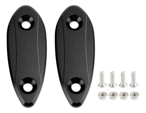 Placas De Espelho Pretas São Adequadas Para Kawasaki Zx-6r Z