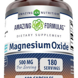 Suplemento Em Cápsulas De Óxido De Magnésio 500 Mg De Fó