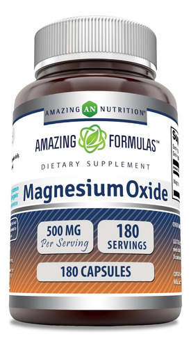 Suplemento Em Cápsulas De Óxido De Magnésio 500 Mg De Fó