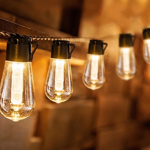 7m 20led Solar Water Drop Bulb String Luzes De Natal - Imagem 6