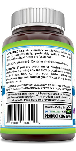 Pure Naturals Glucosamina Condroitina + Suplemento Msm | 185 - Imagem 2