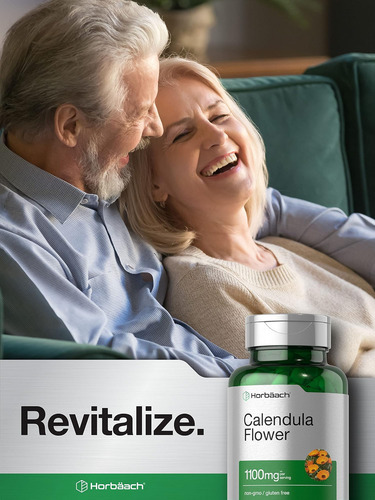 Cápsulas De Flores De Calêndula Horbäach 1100mg | Contagem 1 - Imagem 5