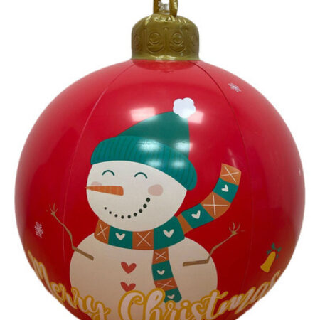 Bola De Natal Decorada Inflável Ao Ar Livre De 60 Cm - Imagem 12