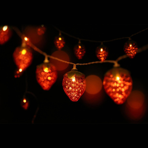 Hhh Luzes Led De Natal De 6,5 Pés De Corda De Morango, Modo - Imagem 9