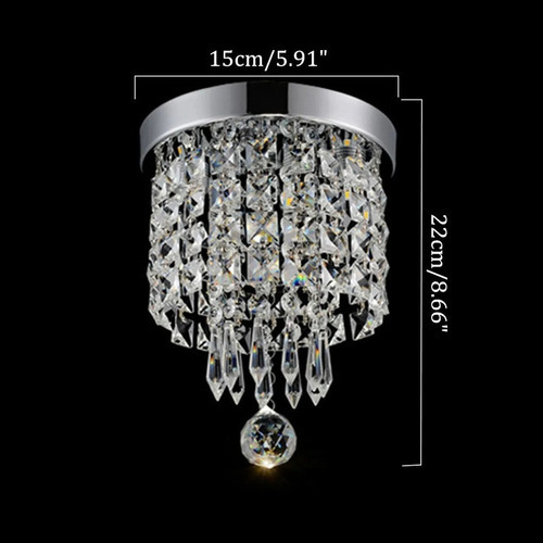 Elegante E Moderno Pingente Lustre Lâmpada De Cristal - Imagem 5
