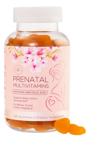 Pré-natais Para Mulheres Com Folato + Dha Para Gravidez E Su