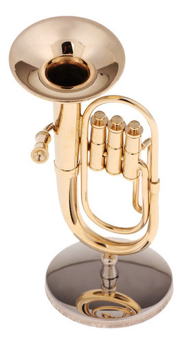 Instrumento Musical Em Miniatura Modelo De Tuba Em Escala 1/ - Imagem 8