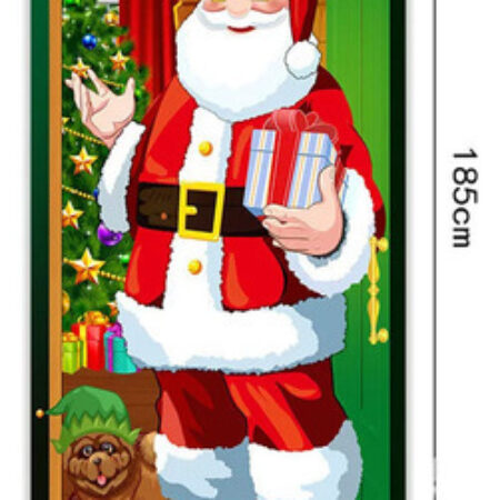Forros De Puertas Navideños, Envoltório De Porta De Natal - Imagem 10