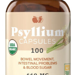 Cápsulas Naturais Puras De Casca De Psyllium Em Pó - Cápsula