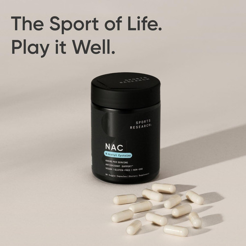 Sports Research N-acetil L-cisteína (nac) 600 Mg, 90 Cápsula - Imagem 8