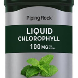 Gotas Líquidas De Clorofila De Piping Rock 100mg | 16 Onças