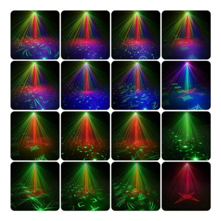 Novo Mini Projetor Laser Stage Light Jogo + Controle Remoto - Imagem 9