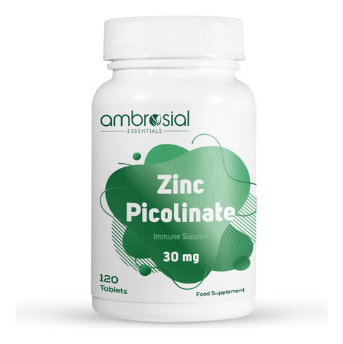 Picolinato De Zinco Ambrosial 30mg Comprimidos Pacote De 1-1