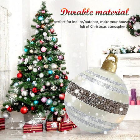 Enfeites De Bola Decorados De Natal Infláveis De Pvc Grandes - Imagem 22