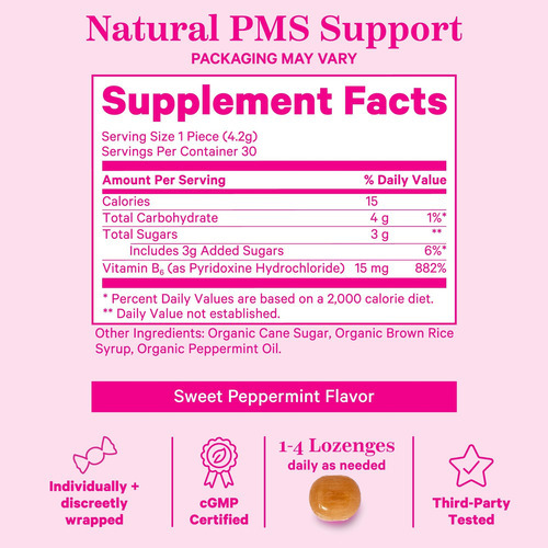 Pink Stork Organic Pms Support Sweets Para Adolescentes E Mu - Imagem 4
