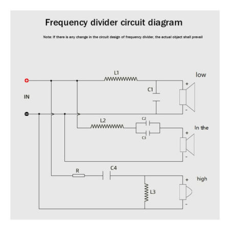 Divisor De Frequência De 3 Vias Agudos+médios+graves Hifi Cr - Imagem 2