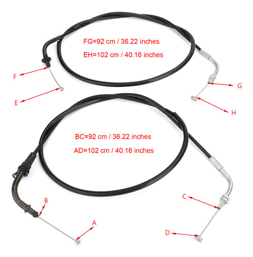 Cabos Aceleradores P/ Yamaha V-star 1100 Xvs1100 99-2011 - Imagem 3