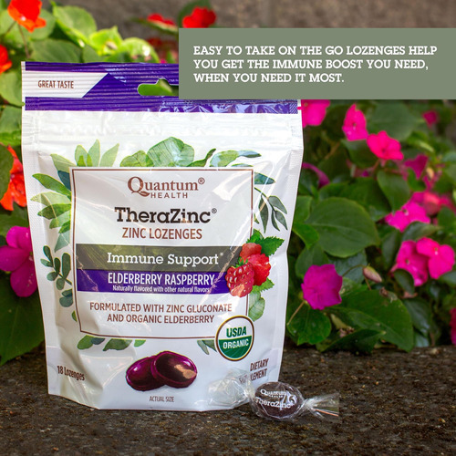 Quantum Health Therazinc Pastilhas De Zinco Orgânico Sabugue - Imagem 4