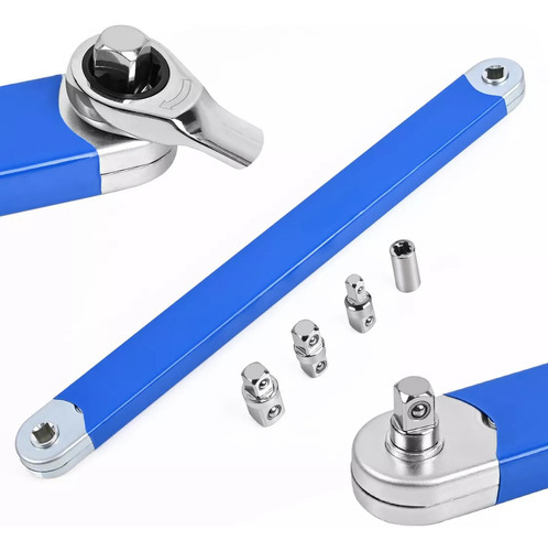 Chave De Extensão Com Adaptadores De 1/2 1/4 E 3/8 Polegadas - Imagem 7