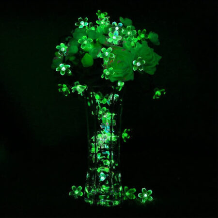 5m Luzes Natal Ao Ar Livre Luz Solar Da Corda Da Flor 20led- - Imagem 35