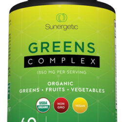 Suplemento Sunergetic Premium Usda Organic Greens 60 Comprim