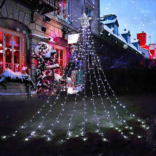 Decorações De Natal, Luzes Led De Estrela De Árvore De Natal - Imagem 7