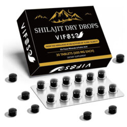 Vifssg Shilajit Dry Drops, Suplemento De Shilajit, Mg Organi