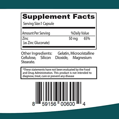 Zinco 50mg, Suporte Imunológico E Suplemento Antioxidante 1 - Imagem 3