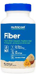 Suplemento De Fibra Nutricost 150 Cápsulas Com 3 G De Fibra - Imagem 2