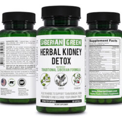 Detox De Ervas Verdes Siberianas Para Rins, 60 Cápsulas, Cr