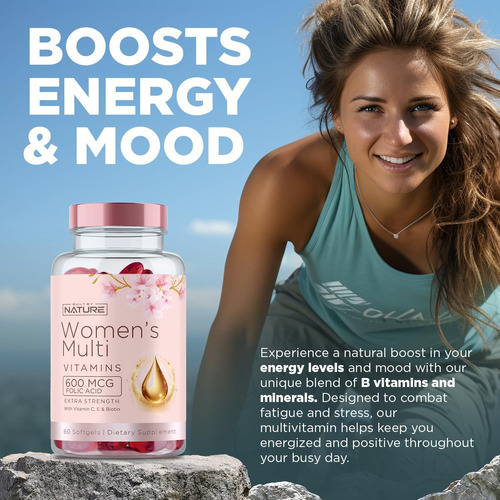 Vitaminas Da Natureza Para Mulheres - Suplemento Multivitamí - Imagem 5