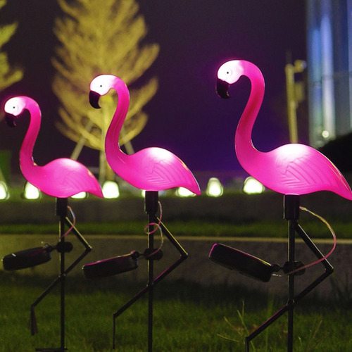 Luz Solar De Jardim Em Forma De Flamingo Luz Solar Que Muda - Imagem 4