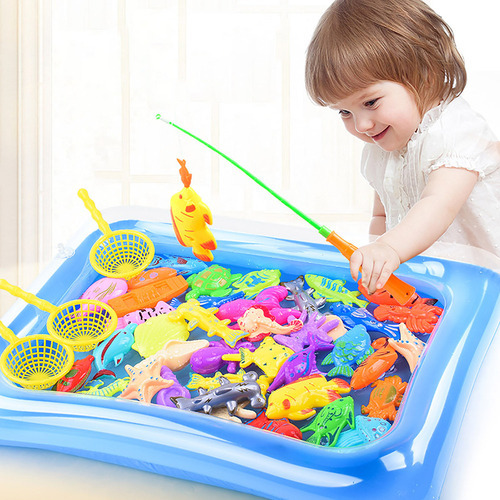 Jogo De Pesca Magnética Summer Toy Conjunto De Piscina De 24 - Imagem 7