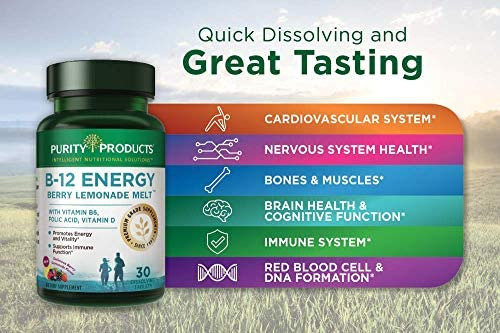 Produtos De Pureza Da Marca Vitamina B-12, 1000 Mcg, 30 Comp - Imagem 3