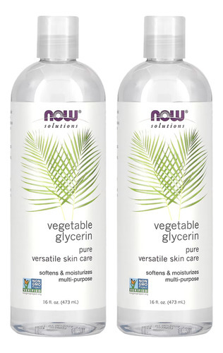 Glicerina Vegetal 473ml Now Foods Cozinha Uso Diário 2un